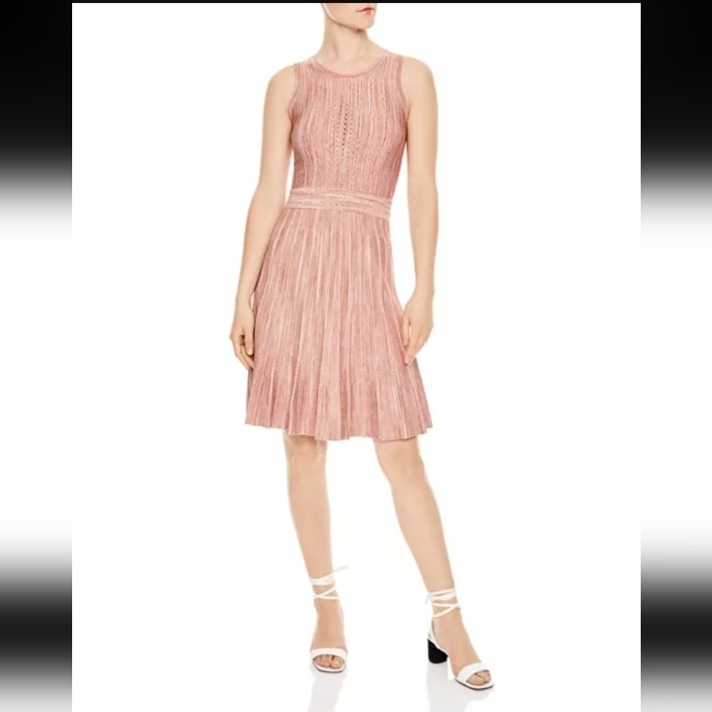 Sandro Salva Metallic-Effect Mini Dress
